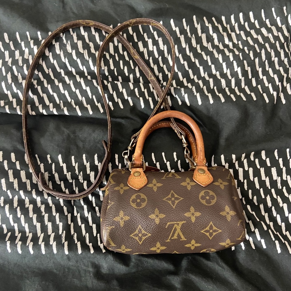 Louis Vuitton Mini HL Nano Speedy w/ Strap